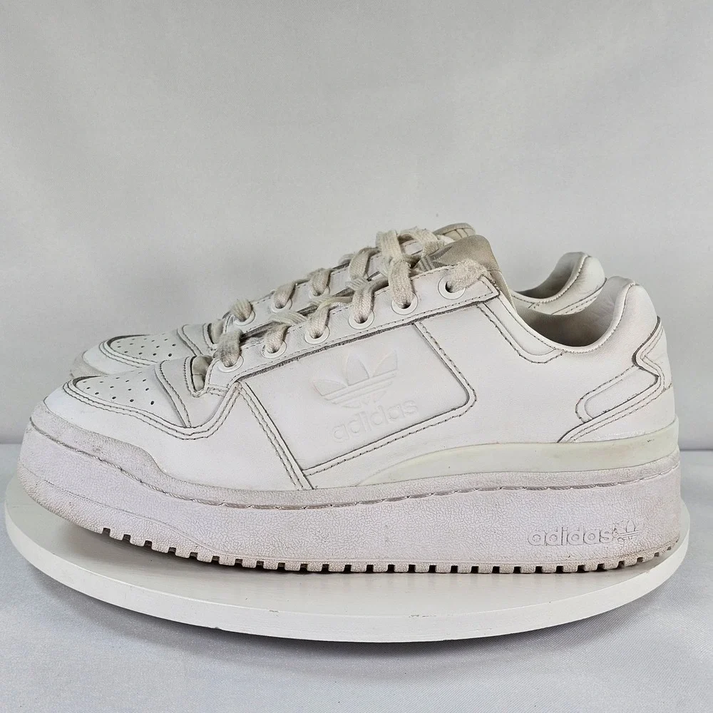 Adidas Forum Bonega‎ Low White Platform Sneakers Leather Shoes Women GZ4293